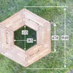 ヘキサテーブル　サイズ